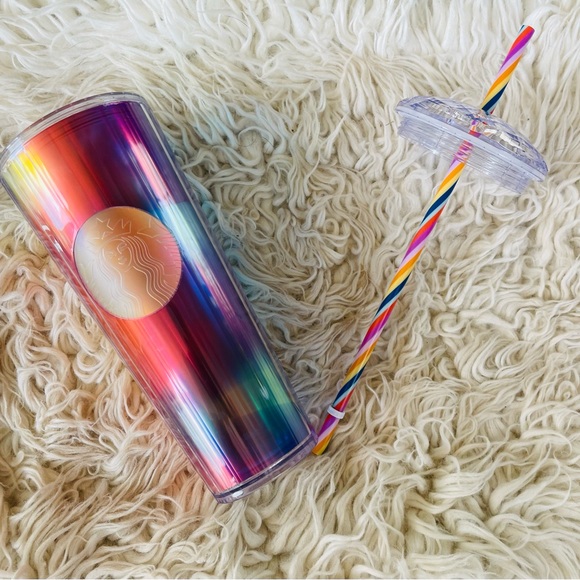 ❤️💙🧡Starbucks Rainbow Venti Dome Cold Cup 💜 - Picture 5 of 6